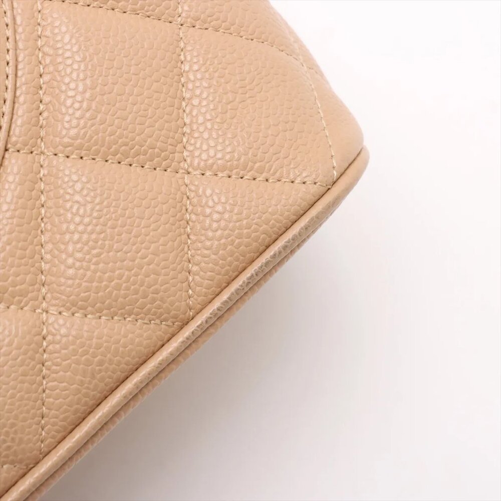 Chanel Re-release Caviar Skin Tote bag Beige Gold Metal Fittings - Picture 12 of 14